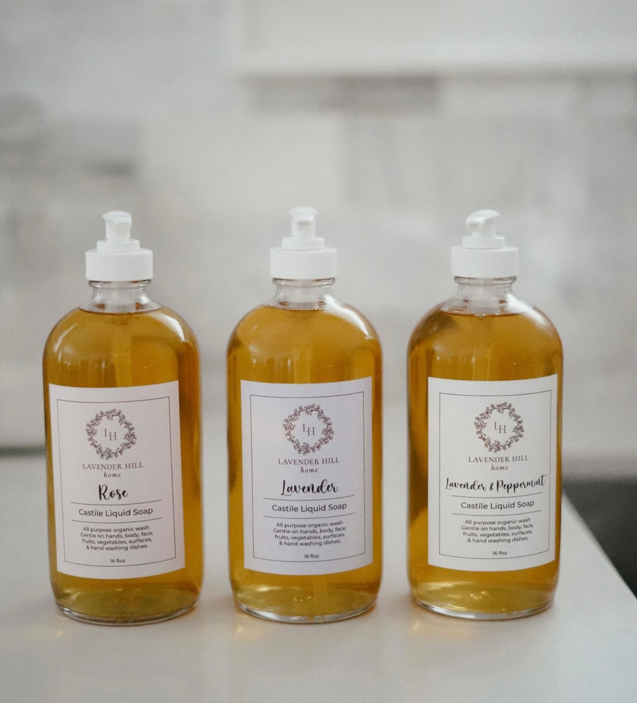 Lavender Hill Home - Castile Liquid Soap Pump - 1