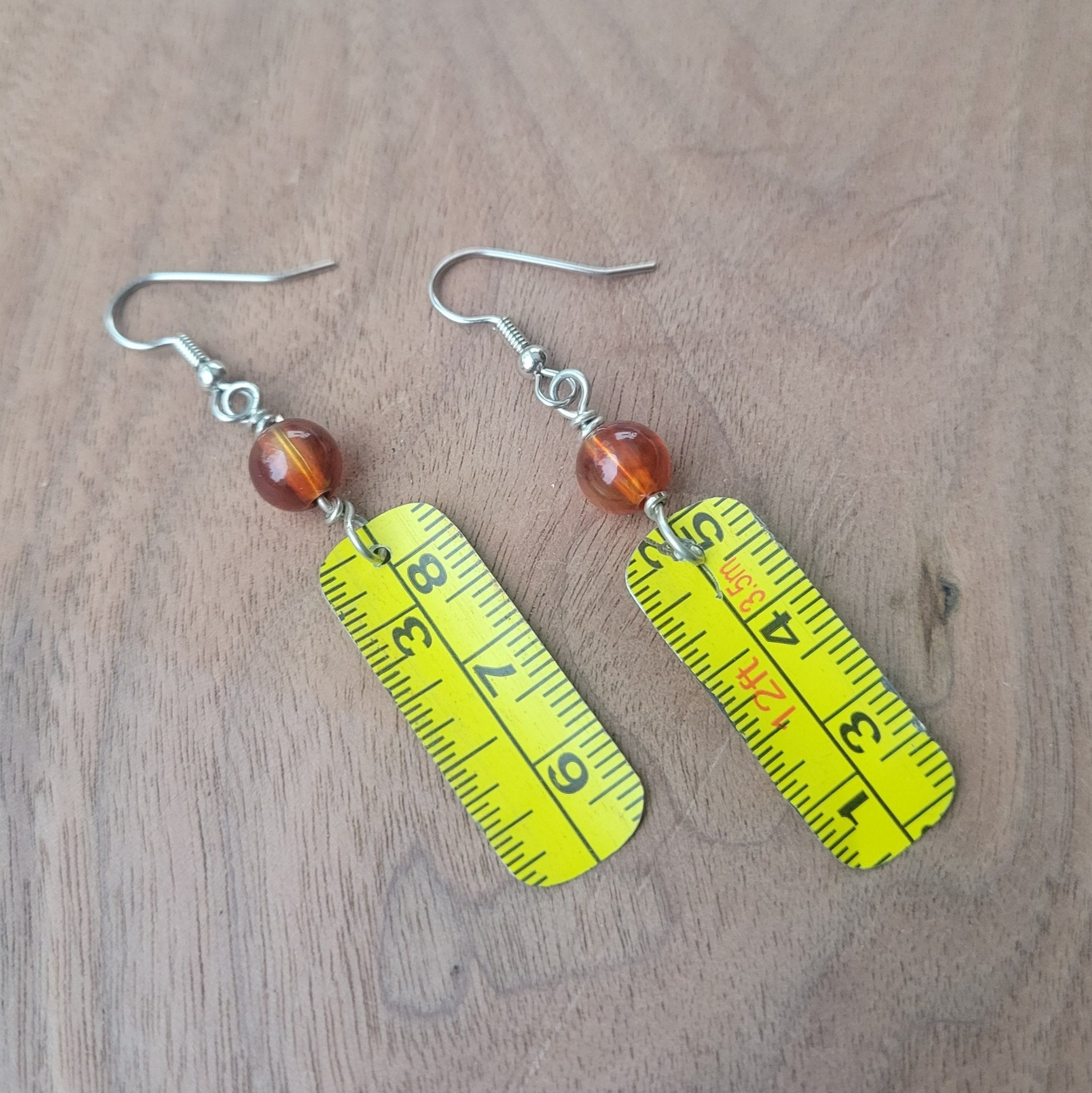 Kiwi's Curios - Measuring Tape Earrings
