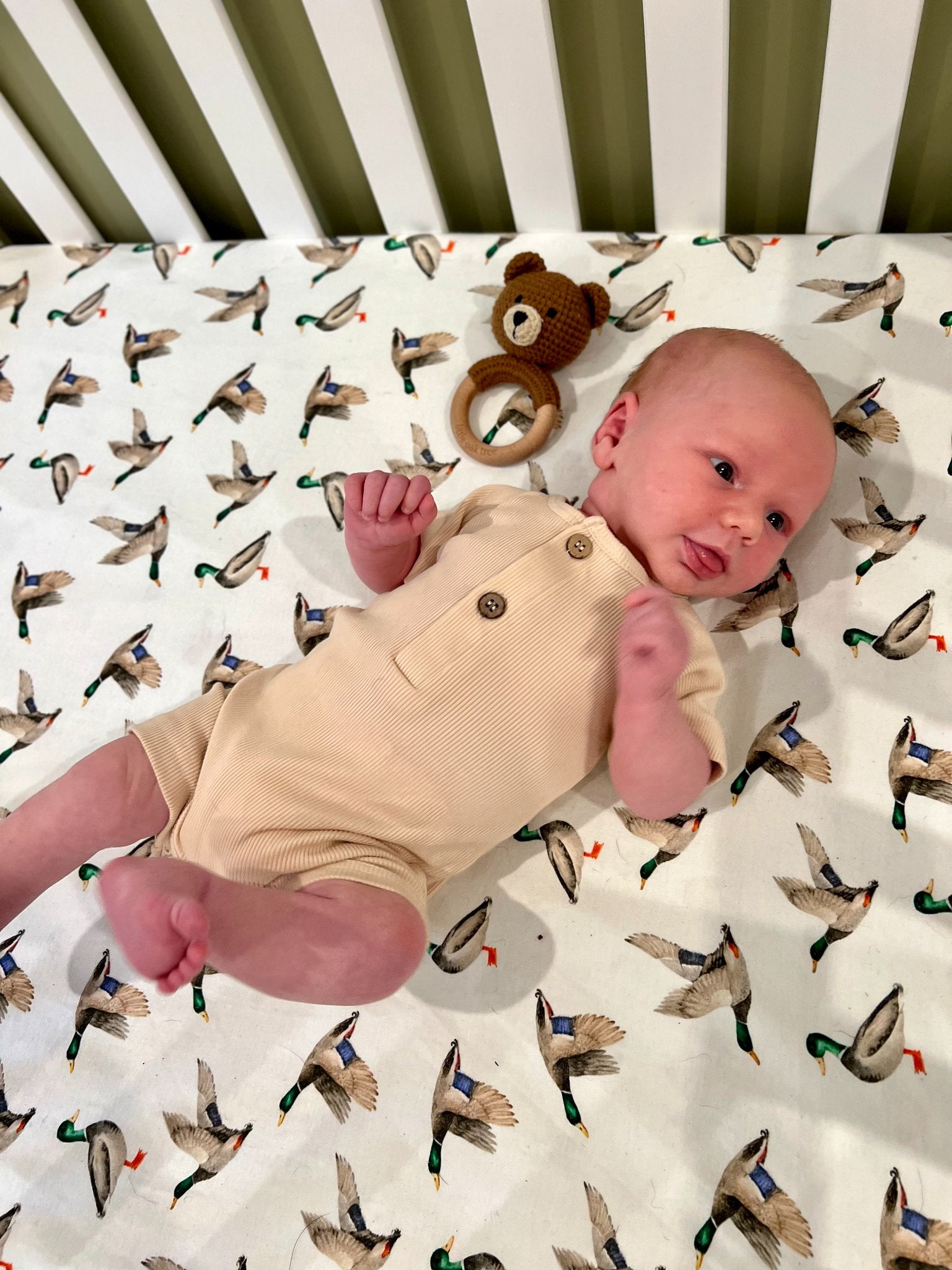 Little Oak Tree - Ribbed Bamboo Neutral One Piece