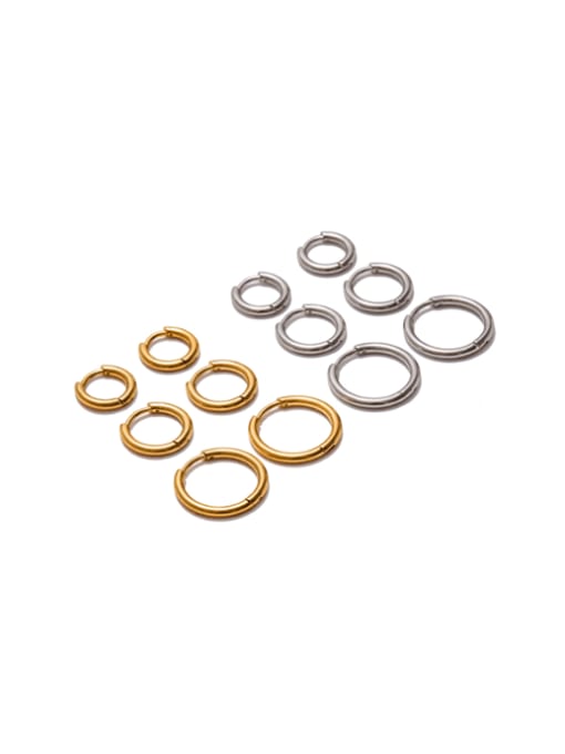 Moon Jewellery - Hoop Earrings - 925 Sterling Silver/Gold Plated