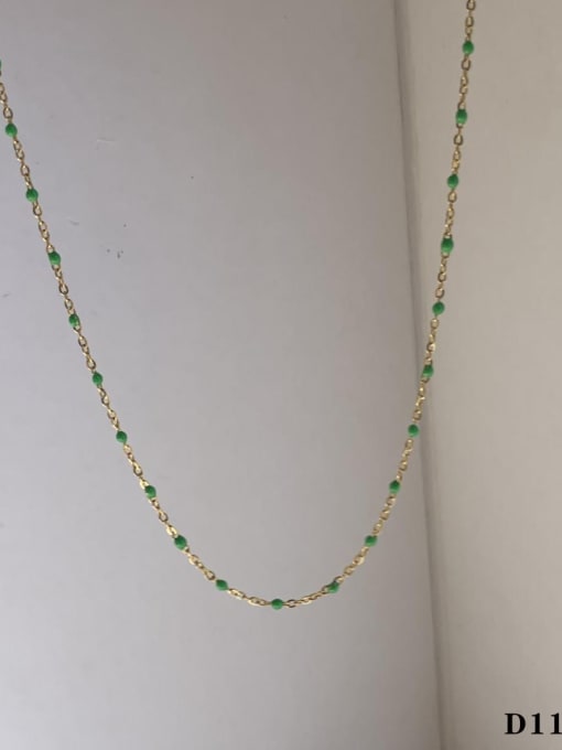 Moon Jewellery - Necklaces - Enamel and Stainless Steel/18k Gold Plated - 16"