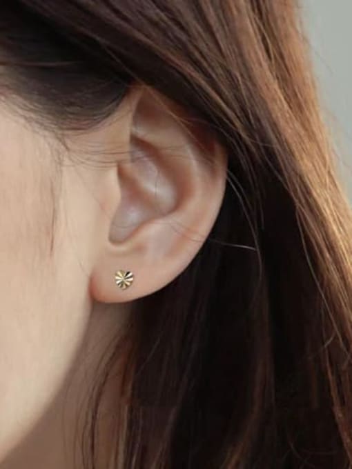 Moon Jewellery - Stud Earrings - 925 Sterling Silver/Gold Plated